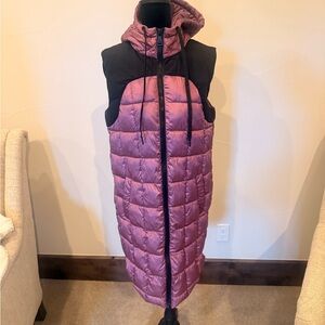 Bernardo Deep Purple Sleeveless puffer jacket